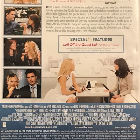 3/$10 “Something Borrowed” Widescreen DVD - Pre-Owned - Picture 2 of 5